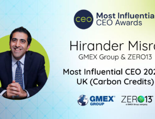 Hirander Misra named Most Influential CEO 2024 – UK (Carbon Credits)