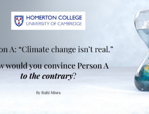 Person A: “Climate Change isn’t real.” How would you convince Person A to the contrary?