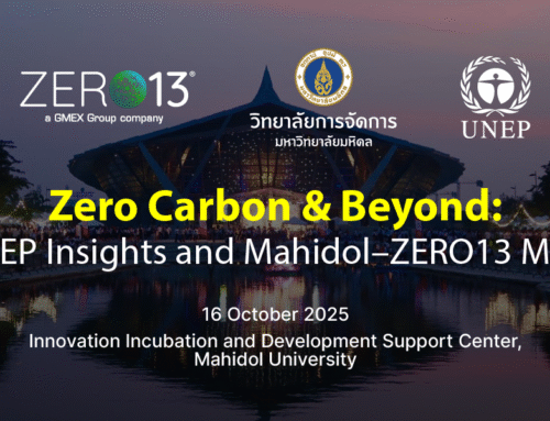 Zero Carbon & Beyond: UNEP Insights and Mahidol–ZERO13 MOU