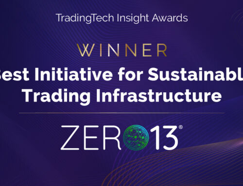 ZERO13 Wins “Best Initiative for Sustainable Trading Infrastructure” at TradingTech Insight Industry Awards 2026